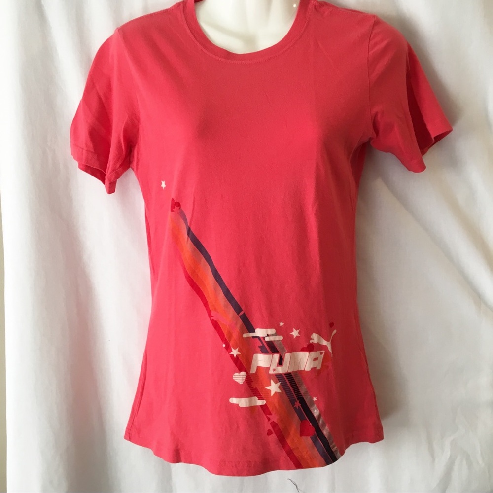 🩷SOLD🩷Puma Women’s t-shirt salmon pink SZ MED